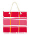 Strandtas roze GEISHA/wit MULTICO