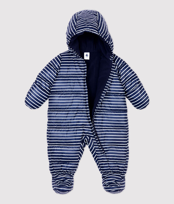 Pilootpakje met streepjes baby blauw SMOKING/wit MARSHMALLOW