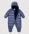 Pilootpakje met streepjes baby blauw SMOKING/wit MARSHMALLOW