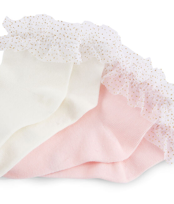 Lot de 2 paires de chaussettes enfant fille variante 1