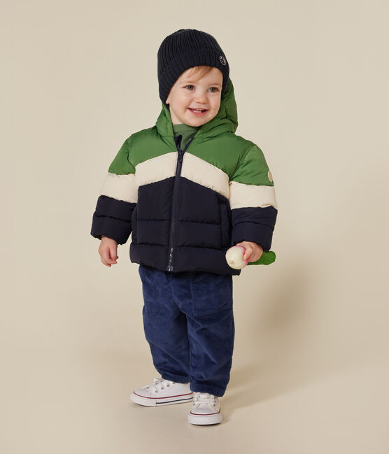 Donsjack met colorblock en capuchon voor baby's PALMERAIE/ MULTICO