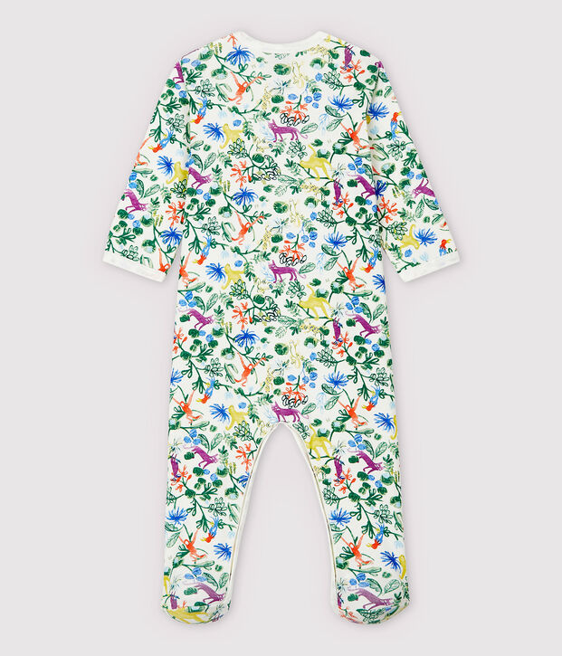 Dors-bien jungle b&eacute;b&eacute; en coton blanc/multicouleur