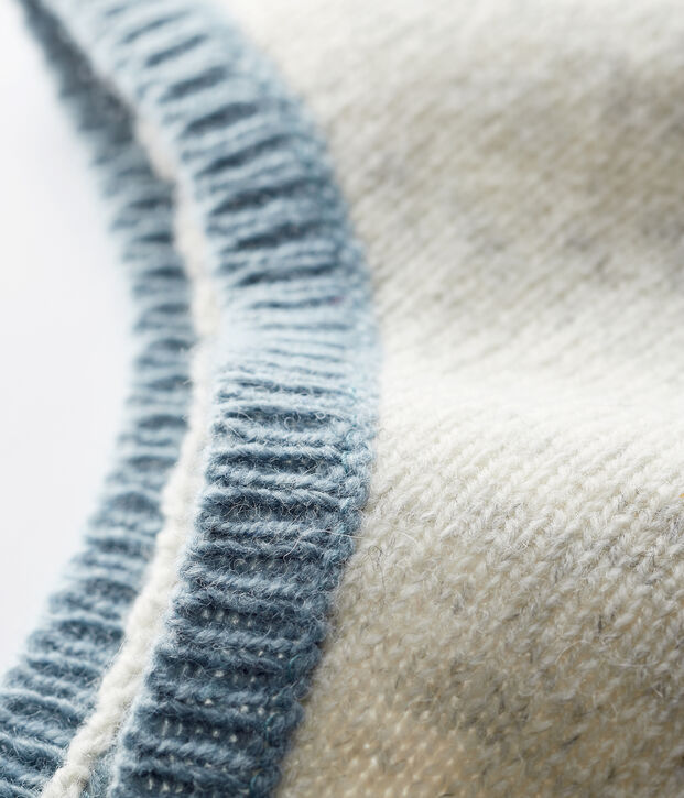 Grijs m&ecirc;lee tricot mutsje voor babyjongens BELUGA CHINE