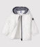 Blouson bébé fille/garçon imprimé blanc MARSHMALLOW/gris ARGENT