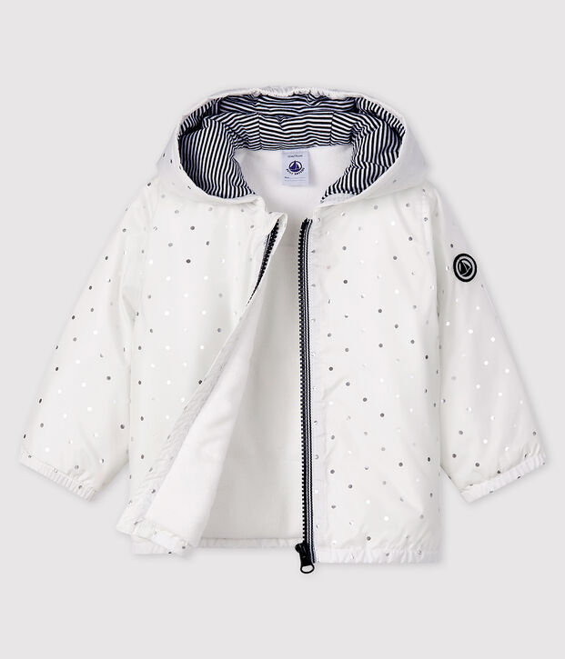 Babyjasje voor jongen / meisje met print wit/grijs