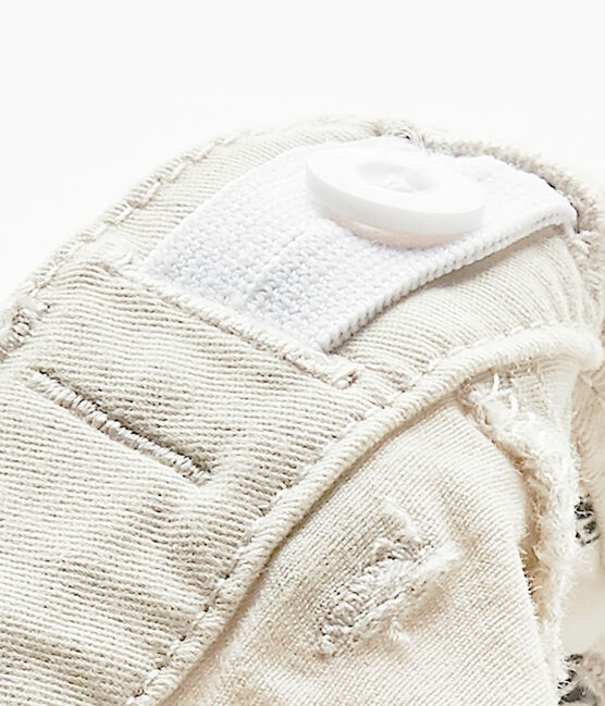 Broek in gabardine voor babyjongens wit Feta