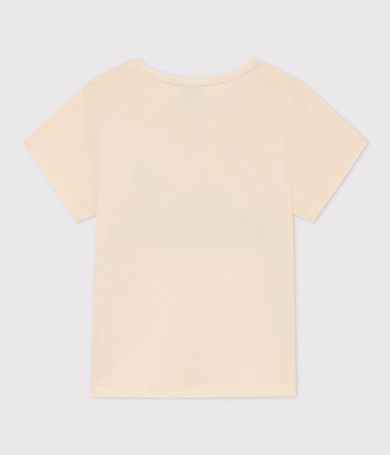 Katoenen T-shirt met print voor meisjes wit AVALANCHE/ MULTICO
