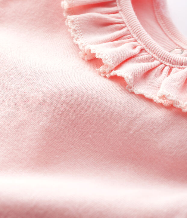 Body manches longues b&eacute;b&eacute; fille rose