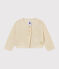 Boléro bébé fille brillant blanc MARSHMALLOW/jaune DORE