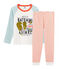 Pyjama petit garçon en côte blanc MARSHMALLOW/blanc MULTICO