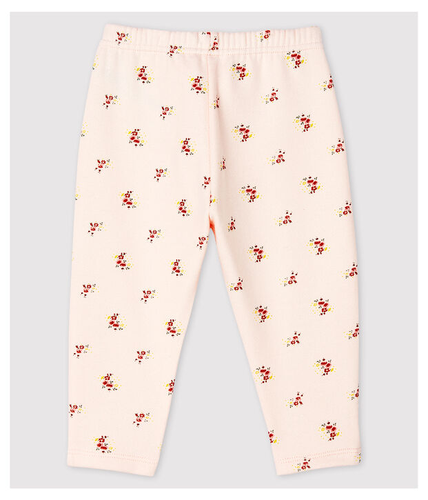 Pantalon imprim&eacute; en molleton b&eacute;b&eacute; fille rose/multicouleur