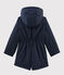 Parka en coton enduit enfant fille bleu SMOKING