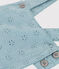 Salopette courte bébé en broderie anglaise vert MIMI