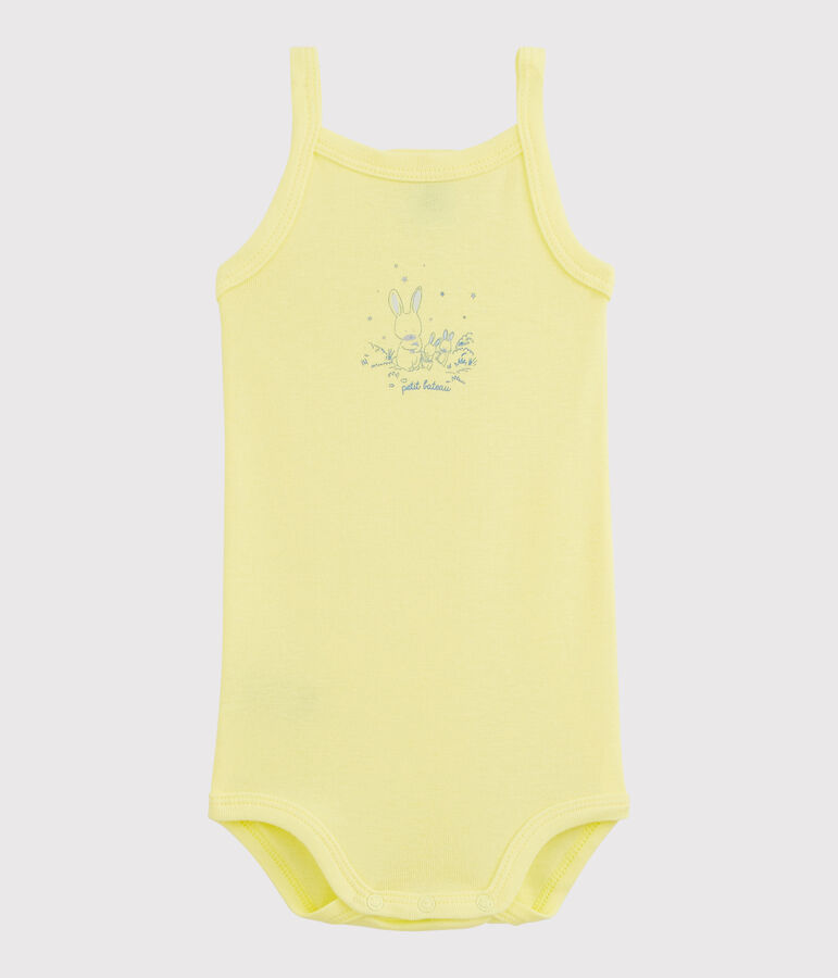 Rompertje met schouderbandjes baby meisje geel CITRUS