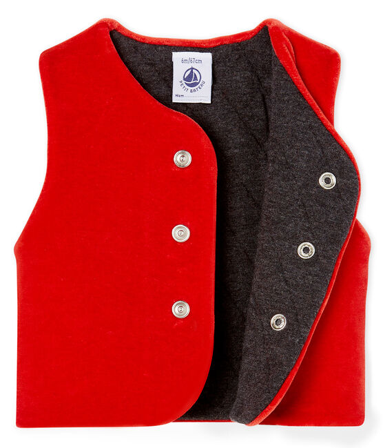 gilet rouge bebe