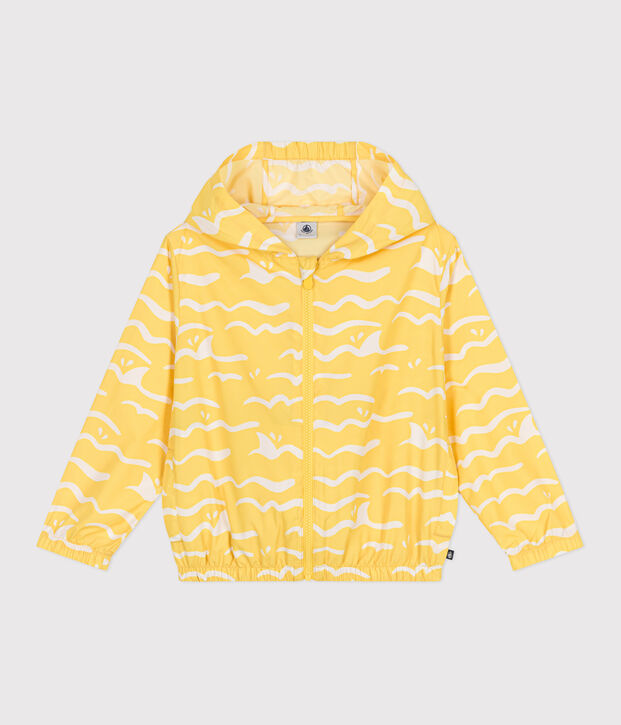 COUPE-VENT ULTRA L&Eacute;GER ENFANT jaune/blanc