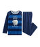 Pyjama petit garçon en velours bleu MEDIEVAL/bleu MAJOR