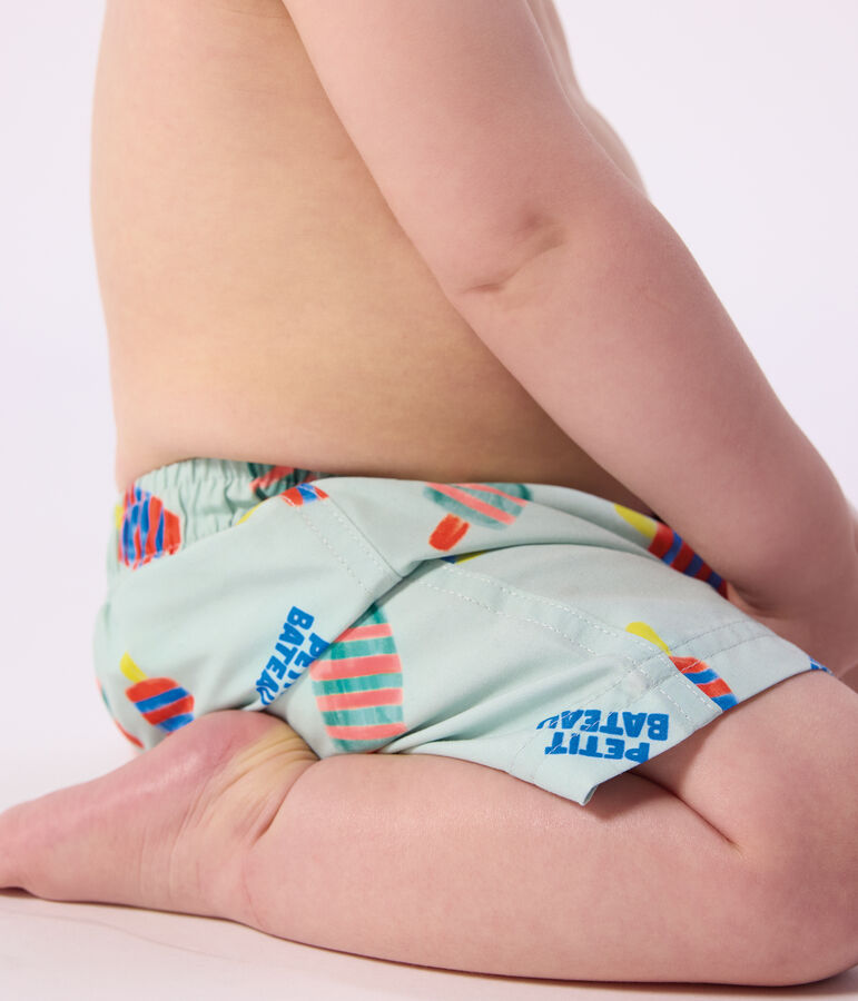 Zwemshort voor baby's met ijsjesprint SPRAY/ MULTICO