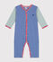 Pyjama sans pieds en coton rayé bébé bleu CALVIN/ MARSHMALLOW