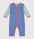 Gestreepte katoenen babypyjama zonder voetjes