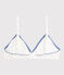 Soutien-gorge paddé mini cœurs fille blanc MARSHMALLOW/bleu MEDIEVAL