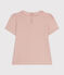 Tee-shirt manches courtes enfant fille rose SALINE