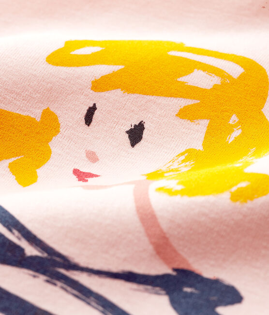 T-shirt met korte mouwen voor meisjes roze MINOIS