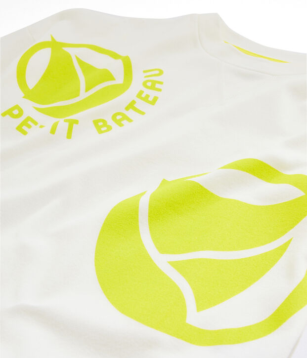 Sweat shirt enfant fille - gar&ccedil;on blanc/jaune