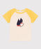 T-shirt bébé en coton à manches courtes colorblock jaune AVALANCHE/ ORGE