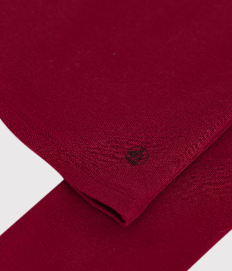 Katoenen dames-T-shirt met lange mouwen - L'Iconique rood