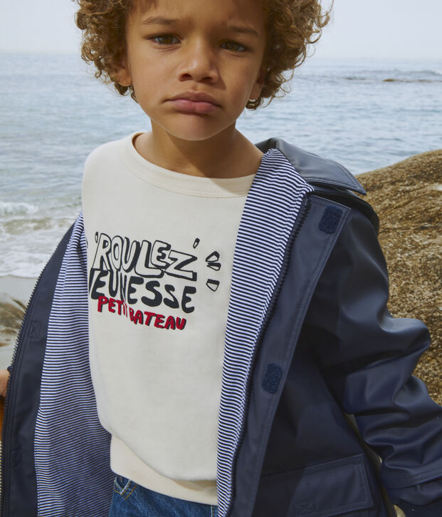 Sweater met print in molton voor meisjes / jongens SMOKING