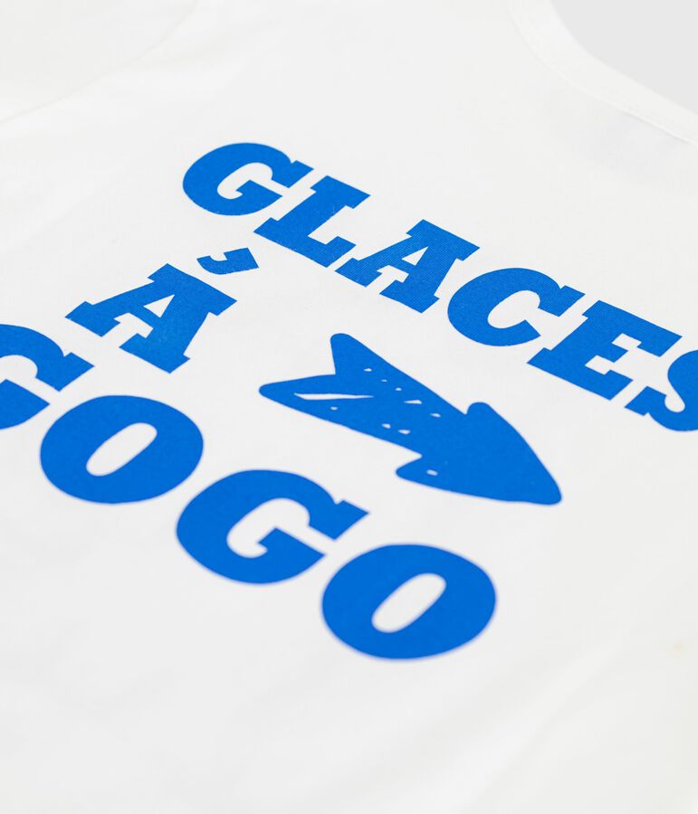 Katoenen T-shirt met korte mouwen voor kinderen wit