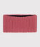 Gebreide colsjaal met fleecevoering voor baby's. roze ROSEWOOD