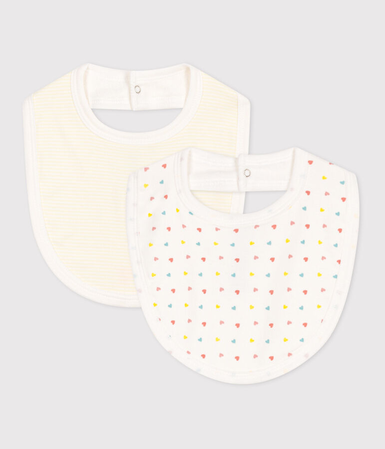 Set met 2 katoenen slabbetjes met print voor baby's variante 2