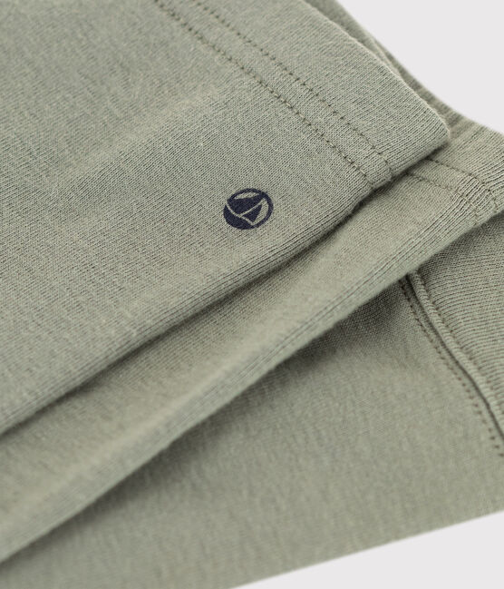 Legging bébé uni en coton vert MARECAGE