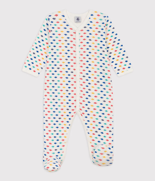 Dors-bien animaux marins en coton blanc/multicouleur