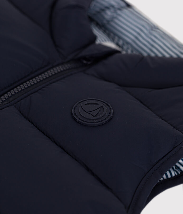 Doudoune sans manches matelass&eacute;e b&eacute;b&eacute; bleu