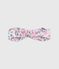 Poplin haarband met bloemenprint voor baby's roze CHARME/wit MULTICO