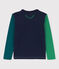 Katoenen jongens t-shirt met lange mouwen wit MARSHMALLOW/wit MULTICO
