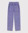 Fluwelen broek voor kinderen purper