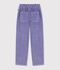 Fluwelen broek voor kinderen purper