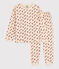 Pyjama en tubique enfant blanc AVALANCHE/ STOP/ MULTICO