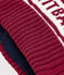 Gebreide kindermuts met fleecevoering - Petit Bateau rood AMARANTE/ MARSHMALLOW