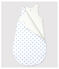 Gigoteuse à étoiles bébé en coton blanc ECUME/gris MISTIGRI