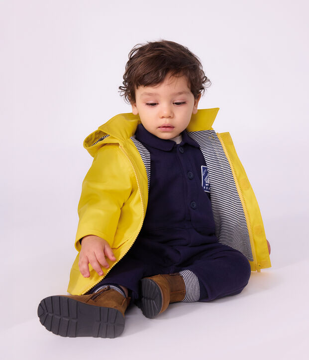 Iconische effen oliejas voor baby's geel