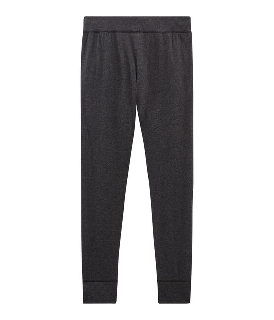 Caleçon long femme en tubique extrafin gris CITY CHINE