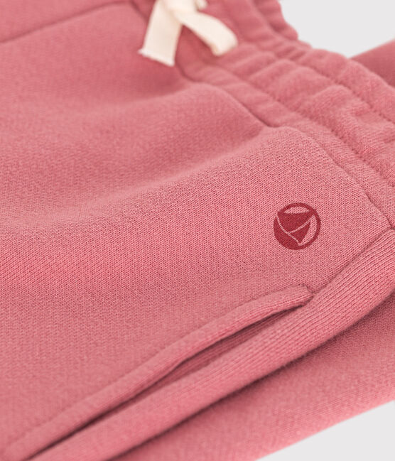 Fleece joggingbroek voor meisjes roze ROSEWOOD