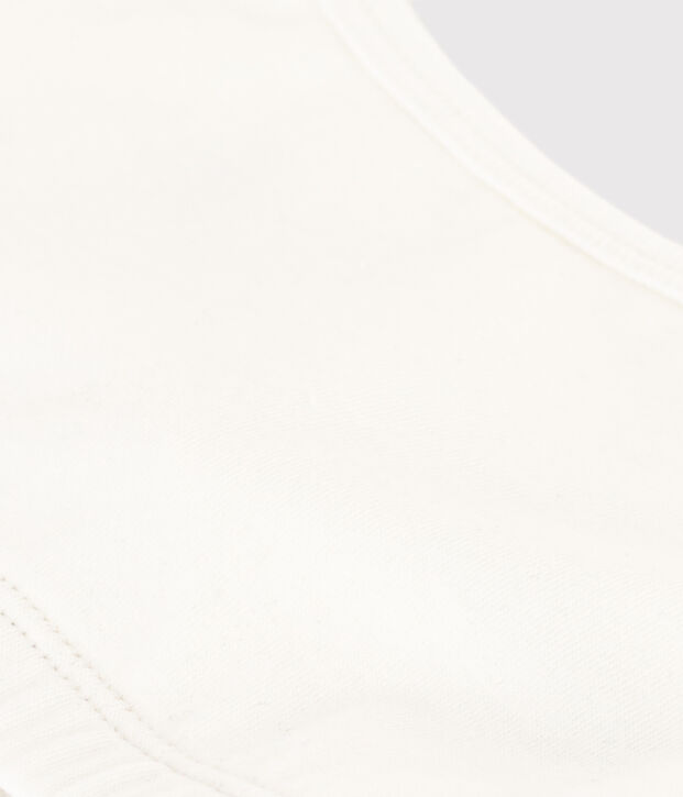 Brassi&egrave;re unie en coton et &eacute;lasthanne femme blanc