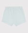 Effen katoenen short voor baby's blauw