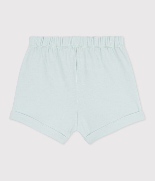 Short b&eacute;b&eacute; en coton uni vert